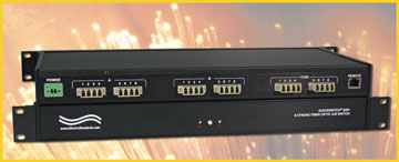 Model 6261 fiber optic 8-strand single mode A/B Switch with IP addressable remote control