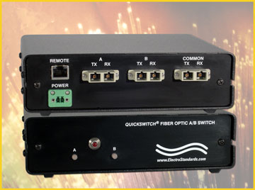 6287 Fiber A/B Switch Multimode SC Duplex 62.5 Micron, Remote 10/100 Base-T LAN