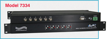 Model 7334 5-to-1 BNC Switch with ASCII RS232 Remote Control
