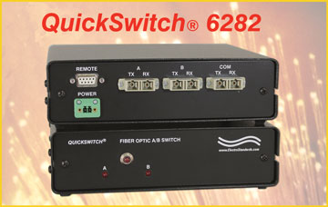 6282 Fiber Optic A/B Switch, 850 nm, SC Duplex, Multimode, Secure Remote Access
