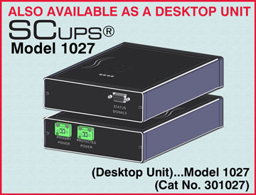SCUPS® Model 1027 Super Capacitor UPS in an enclosed unit.