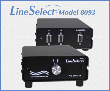 LineSelectâ„¢ Model 8093 DB9 A/B Switch, All Female Connectors, Manual Control, Desktop Style Unit