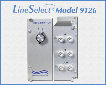Model 9126 Dual Channel Coaxial BNC A/B Switch Module, 50 Ohm