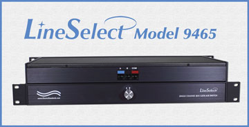 LineSelect™ Model 9465 RJ45 A/B Switch, Manual, Cat 6 Compliant.