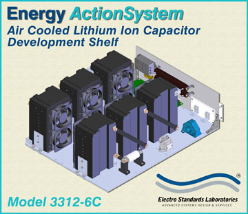 Model 3312-C, Air Cooled Energy ActionSystem Lithium Ion Capacitor Development Shelf